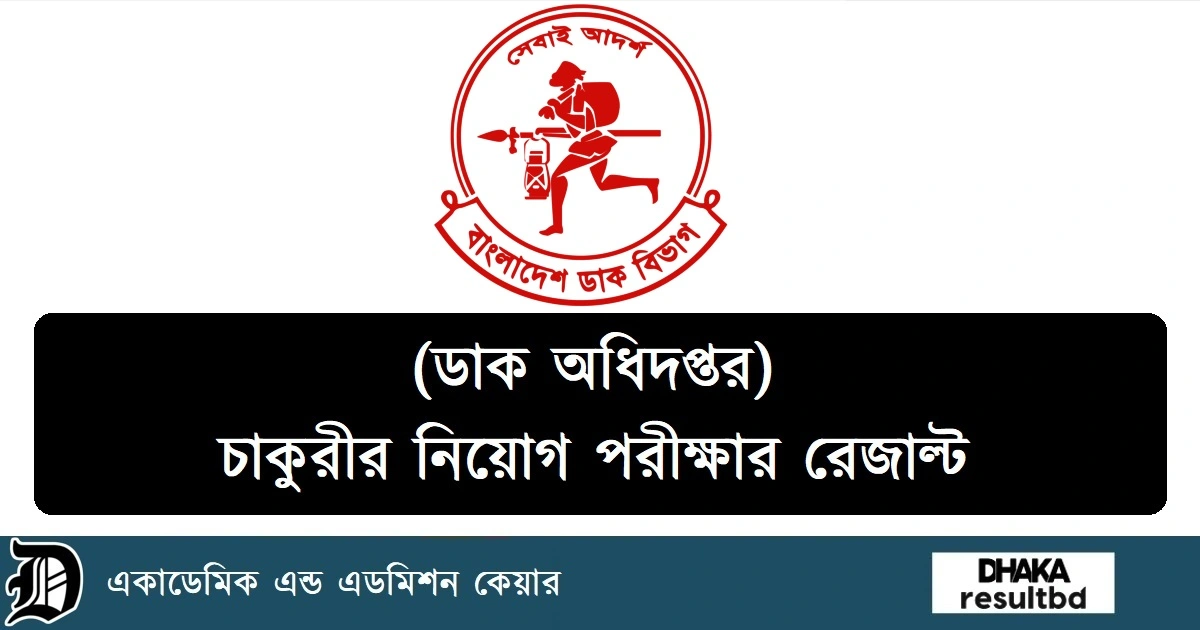 Bangladesh Post Office Upazila Postmaster Result