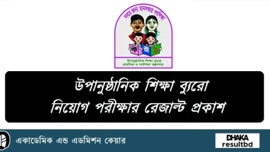উপানুষ্ঠানিক শিক্ষা ব্যুরো (BNFE) পরীক্ষার রেজাল্ট