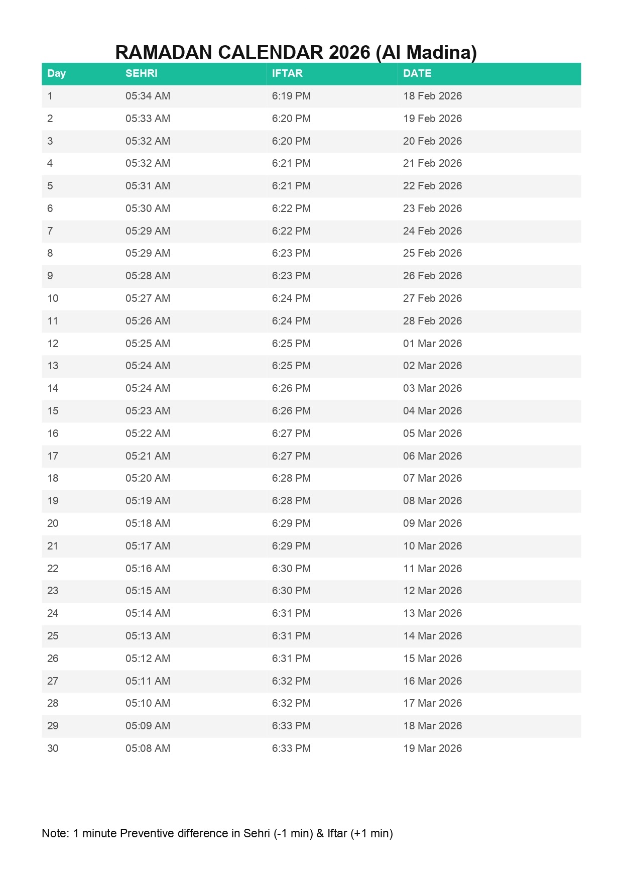Al Madina-ramadan-calendar-2026 pdf