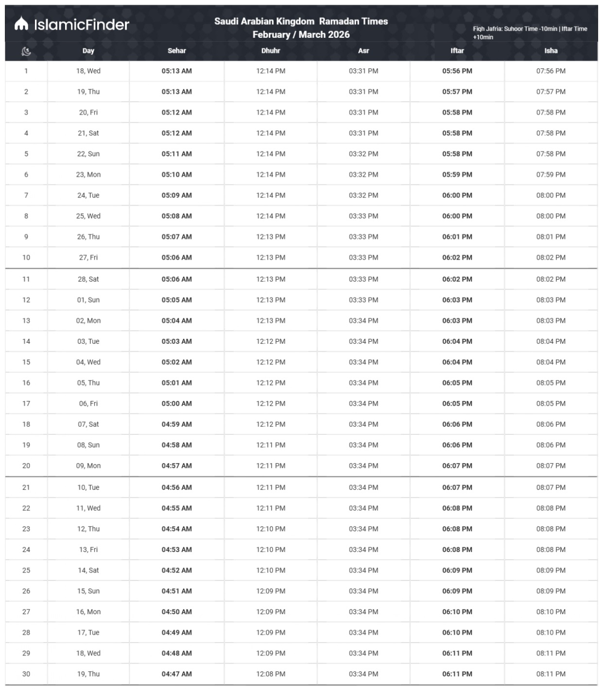Saudi Arabian Kingdom_ramadan_calendar 2026