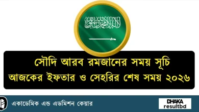 সৌদি আরব রমজানের সময় সূচি ২০২৬