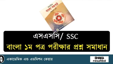 SSC Bangla 1st Paper MCQ Question Solution